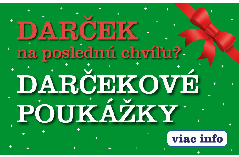 Elektronické darčekové poukážky na email.