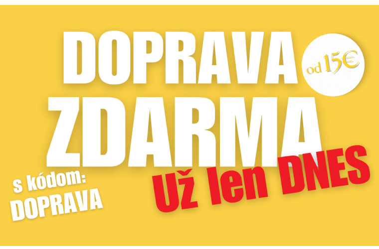 S kódom DOPRAVA už len dnes.
