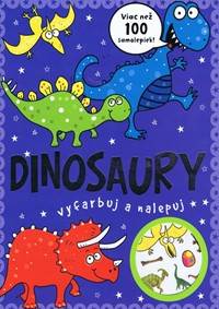 Dinosaury - vyfarbuj a nalepuj