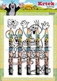 Omalovánka s maxi pastelkami Krtek