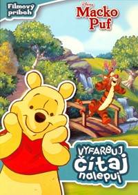Macko Puf Filmový príbeh Vyfarbuj, čítaj, nalepuj