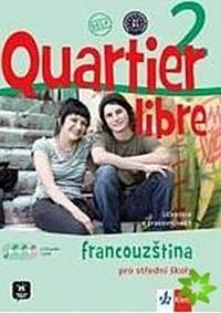 Quartier libre 2 - učebnice + PS + CD+ DVD + časopis La revue de jeunes