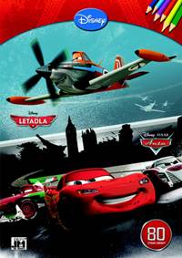 Letadla + Auta omalovánka