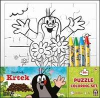 Puzzle vymaľovanky/ Krtko