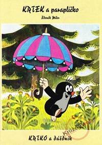 Krtek a paraplíčko - omalovánka