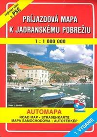 Príjazdová mapa k Jadranskému pobrežiu 1 : 100 000
