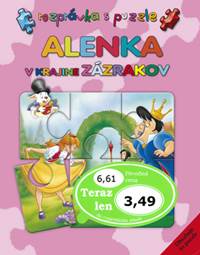 Kniha Alenka v krajine zázrakov - Rozprávka s puzzle