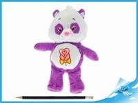 Starostlivý medvídek plyšový fialový