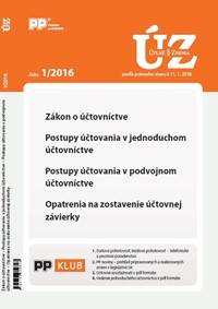 UZZ 1/2016 Zákon o účtovníctve