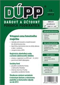 DUPP 15/2012 Vstupná cena hmotného majetku