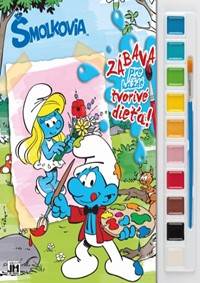 Zábava pre každé tvorivé dieťa! Šmolkovia ( Veľký formát )