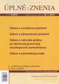 UZZ 3/2013 Zákon o sociálnom poistení