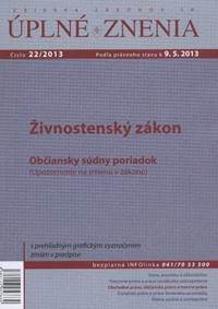 UZZ 22/2013 Živnostenský zákon