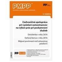 PMPP 9-10/2016 Cezhraničná spolupráca pri vysielaní zamestnancov na výkon prác pri poskytovaní služi