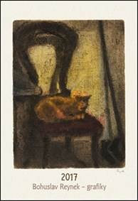 Bohuslav Reynek grafiky - nástěnný kalendář 2017
