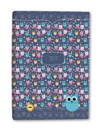 Diář A5 Owls denní 2017