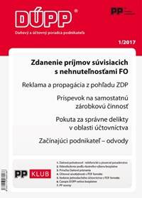 DUPP 1/2017 Zdanenie príjmov súvisiacich s nehnuteľnosťami FO