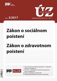 UZZ 3/2017 Zákon o sociálnom poistení, Zákon o zdravotnom poistení