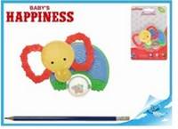 Kousátko slon s chrastítkem 11cm