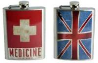 Likérka celokovová s potiskem Medicine,vlajka