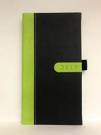 Bora - diár týždenný vreckový- čierno/zelený