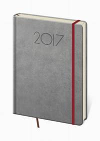 Diář 2017 - New Praga/týdenní A5 šedá