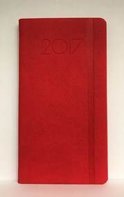 New Praga - diár 2017 týždenný vreckový - červený