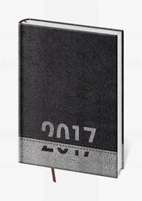 Diár 2017 denný A5 Pony - čierna/šedá