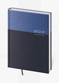 Square - diár 2017 týždenný A5 - modrý