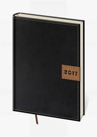 Diár 2017 denný A5 Toledo-čierny
