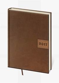 Diár 2017 denní A5 Toledo-hnedý