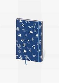 Diár 2017 týždenný vreckový Vario s gumičkou - Navy