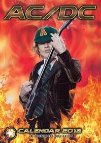 AC/DC - nástěnný kalendář 2018