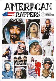 American Rappers - nástěnný kalendář 2018