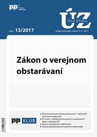 UZZ 13/2017 Zákon o verejnom obstarávaní