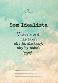 Som Idealista - zošit