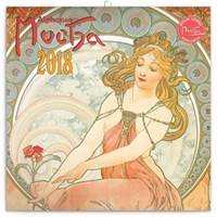Alfons Mucha  - nástěnný kalendář 2018