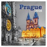 Praha černobílá 2018 - nástěnný kalendář