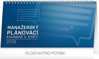 Manažerský plánovací kalendář s citáty - stolní kalendář 2018