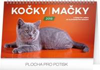 Kočky/ Mačky - stolní kalendář 2018