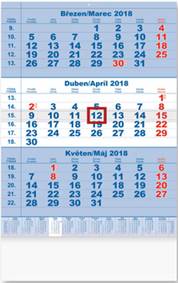 Tříměsíční 2018 - nástěnný kalendář