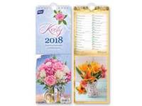 Květy pohlednicový 2018 - nástěnný kalendář