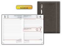 Diář 2018 D801 PU black - gray - na propisku