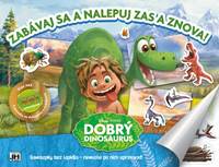 Zabávaj sa a nalepuj zas a znova!  Dobrý dinosaurus