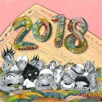 Lichožrouti Rodinný plánovací kalendář - nástěnný kalendář 2018