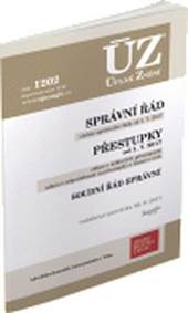 ÚZ 1202 Správní řád, Soudní řád správní, Přestupky