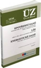 ÚZ 1216 Spotřební daně, líh, paliva a maziva, energetické daně
