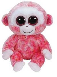 Plyš očka střední Opice růžová