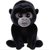 Plyš očka velká Gorila černostříbrná