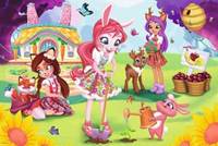 Puzzle Enchantimals V zahradě